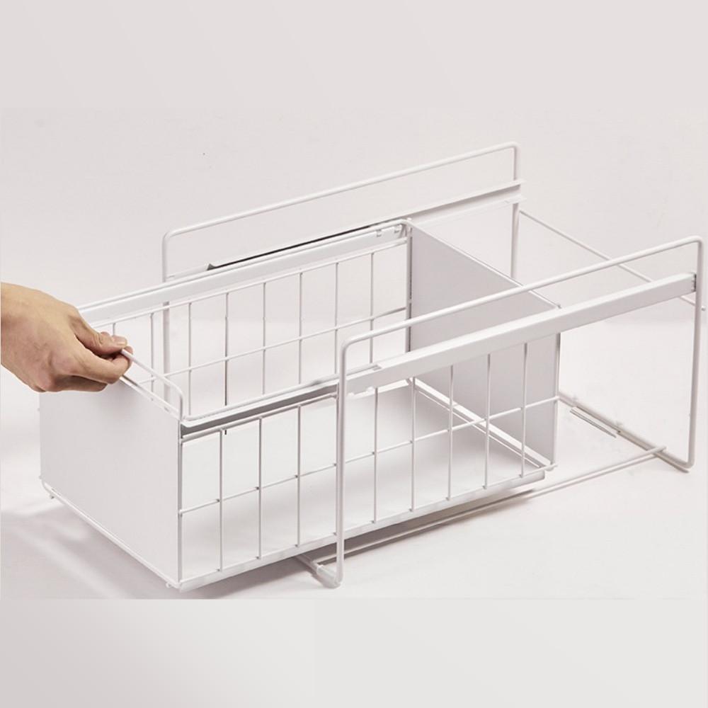 주방선반 싱크대 1단 슬라이딩 선반 양념통 철제 레일 인출식 양념장 하부장 정리 수납