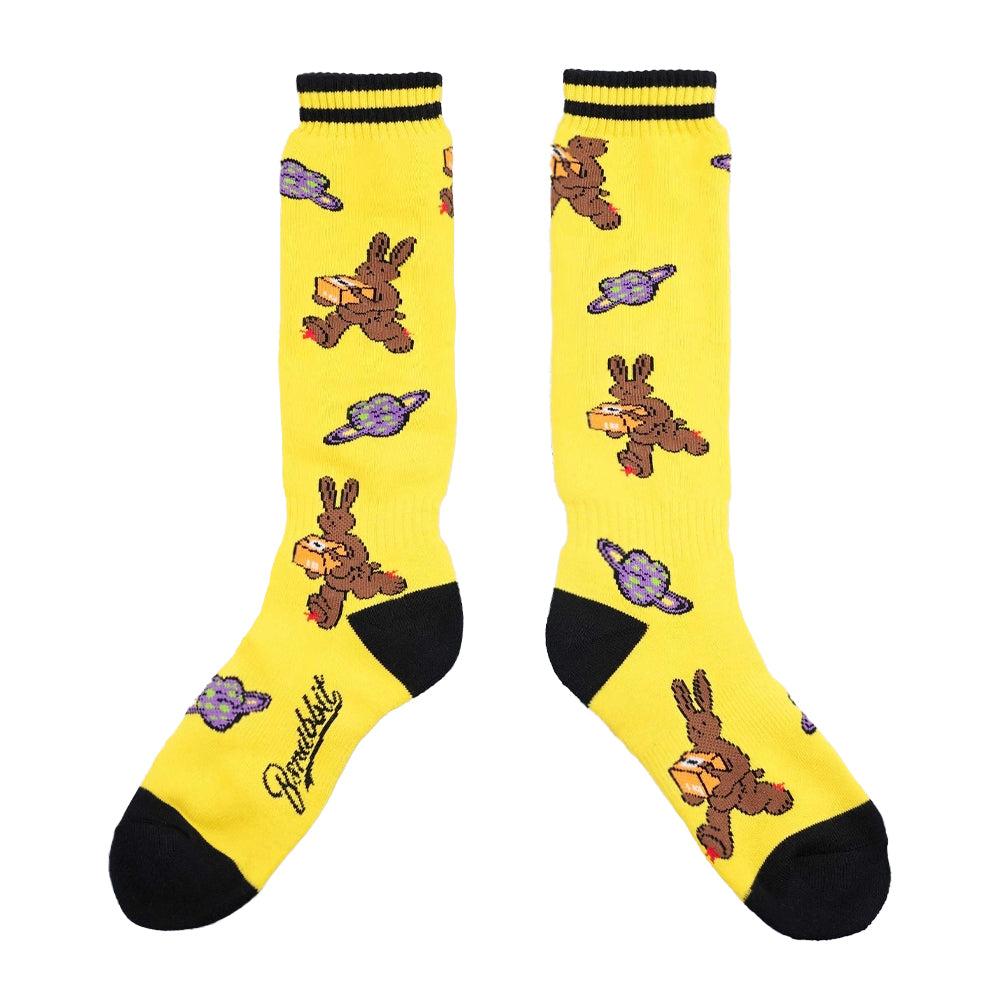 비에스래빗 2425 BSRABBIT BEAR RB SNOWBOARD SOCKS YELLOW 스노우보드 양말