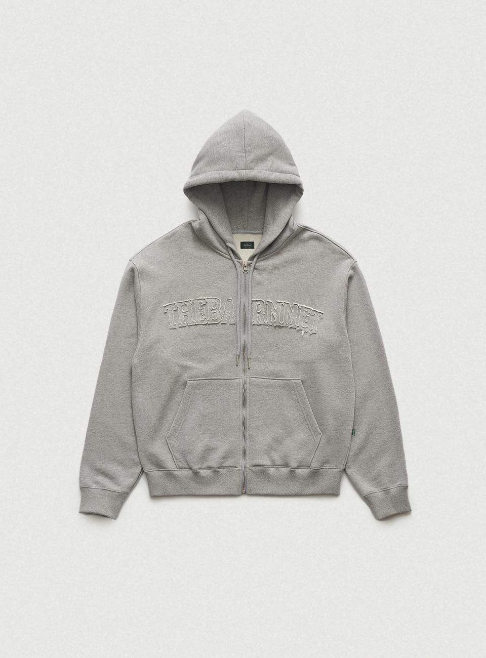 Oversized Forde Sweat Zip-Up Hoodie Jacket_Grey
