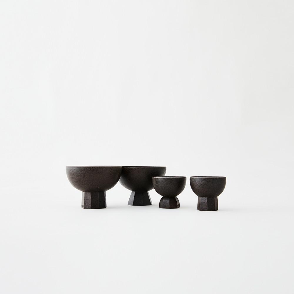 흑자 굽잔 S/L (둥근/다각/팔각/마름모), 전상근(식탐쟁이그릇)