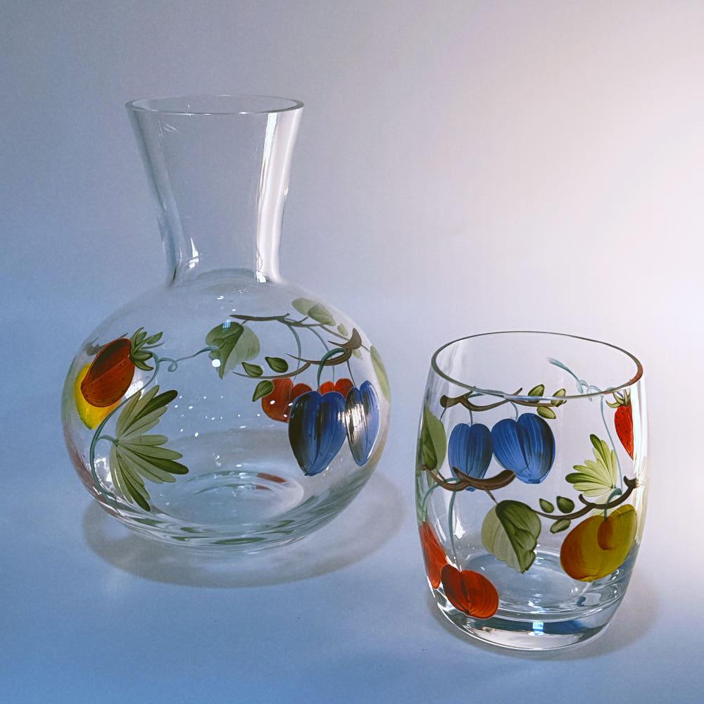 [Ferunion] 헝가리 페르니온 프루티 글라스 도쿠리&글라스 SET