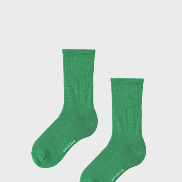 plain socks - forest green