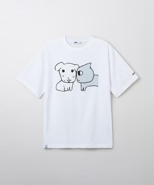 [가나디] 반팔 티셔츠(GRAY)_SPRLF38U02
