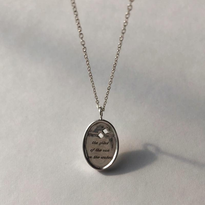 The drawing necklace (각인 목걸이, 타원)