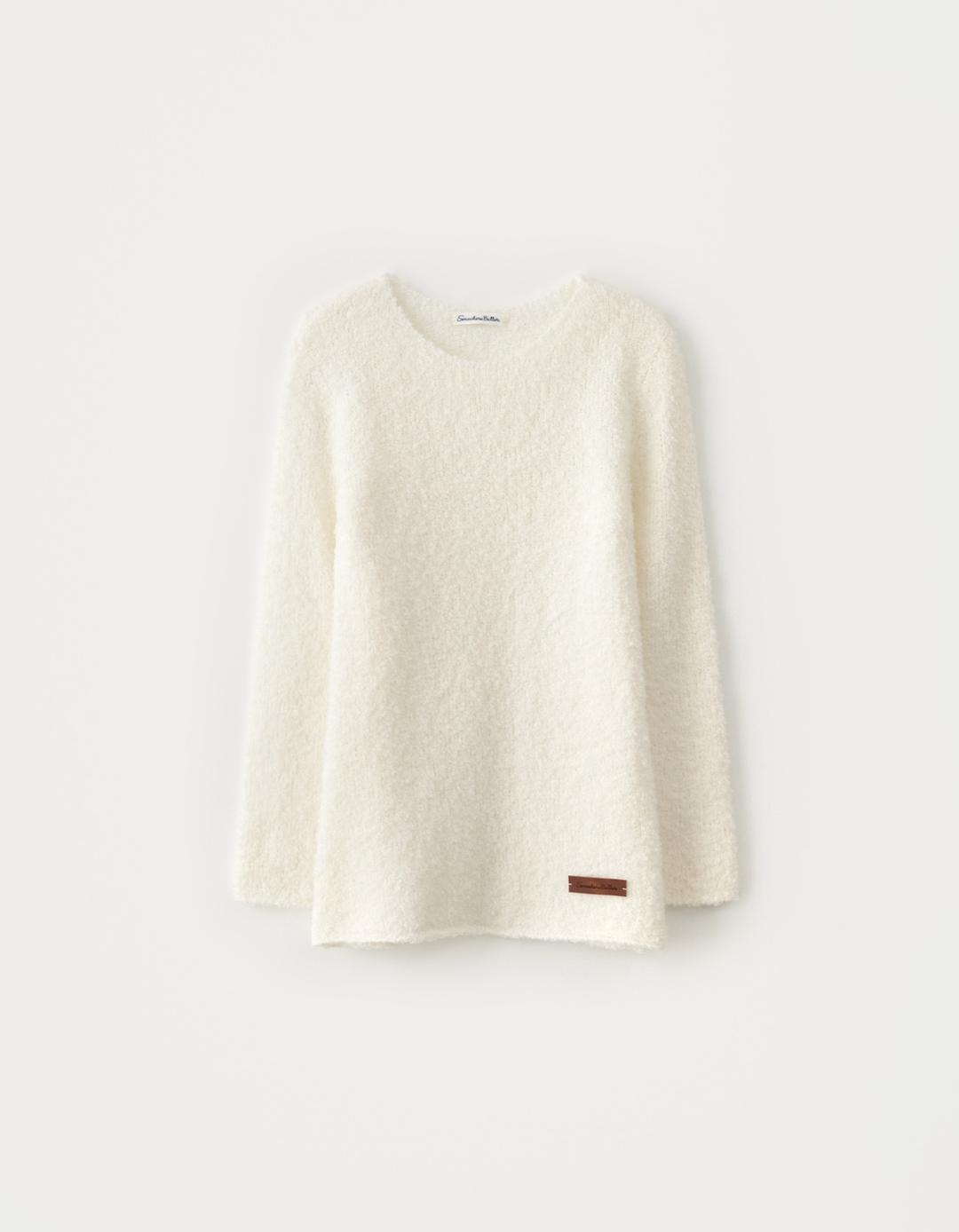 12.18 출고 Boucle Long Sleeve Knit - Ivory