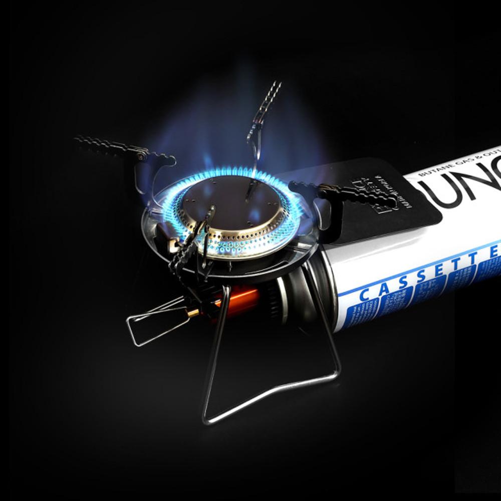 바운스 가스꾹 강염 캠핑 스토브 부탄 이소 가스 전용 고화력 그리들 휴대용 소형 접이식