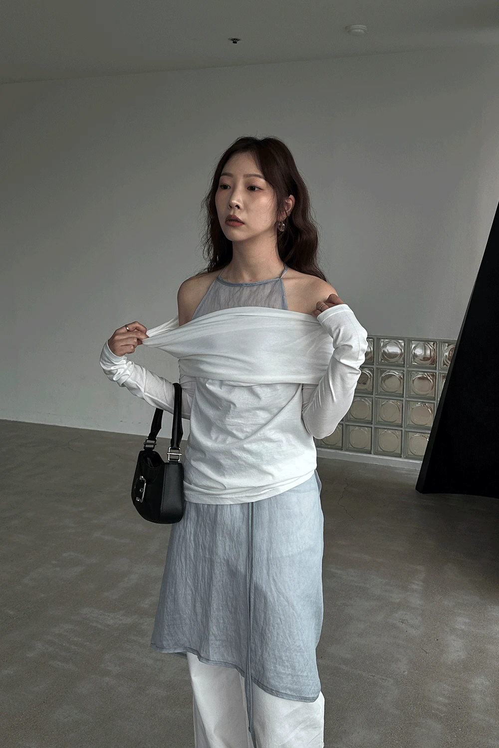 프렌치 시스루 원피스 3 colors