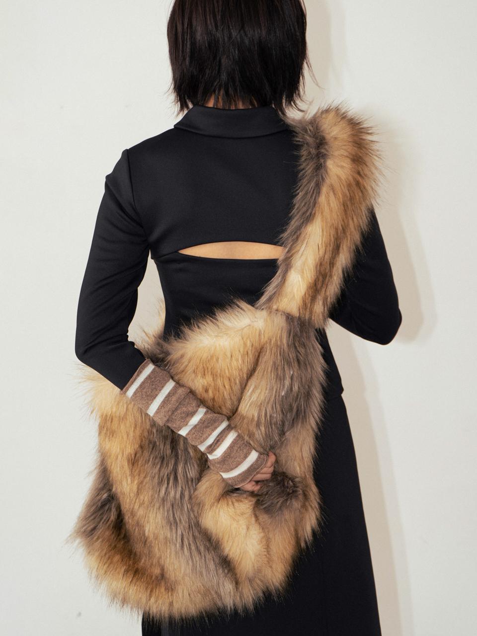 [12/19 예약배송] Lynx Fur Big Bag (Mix Brown)