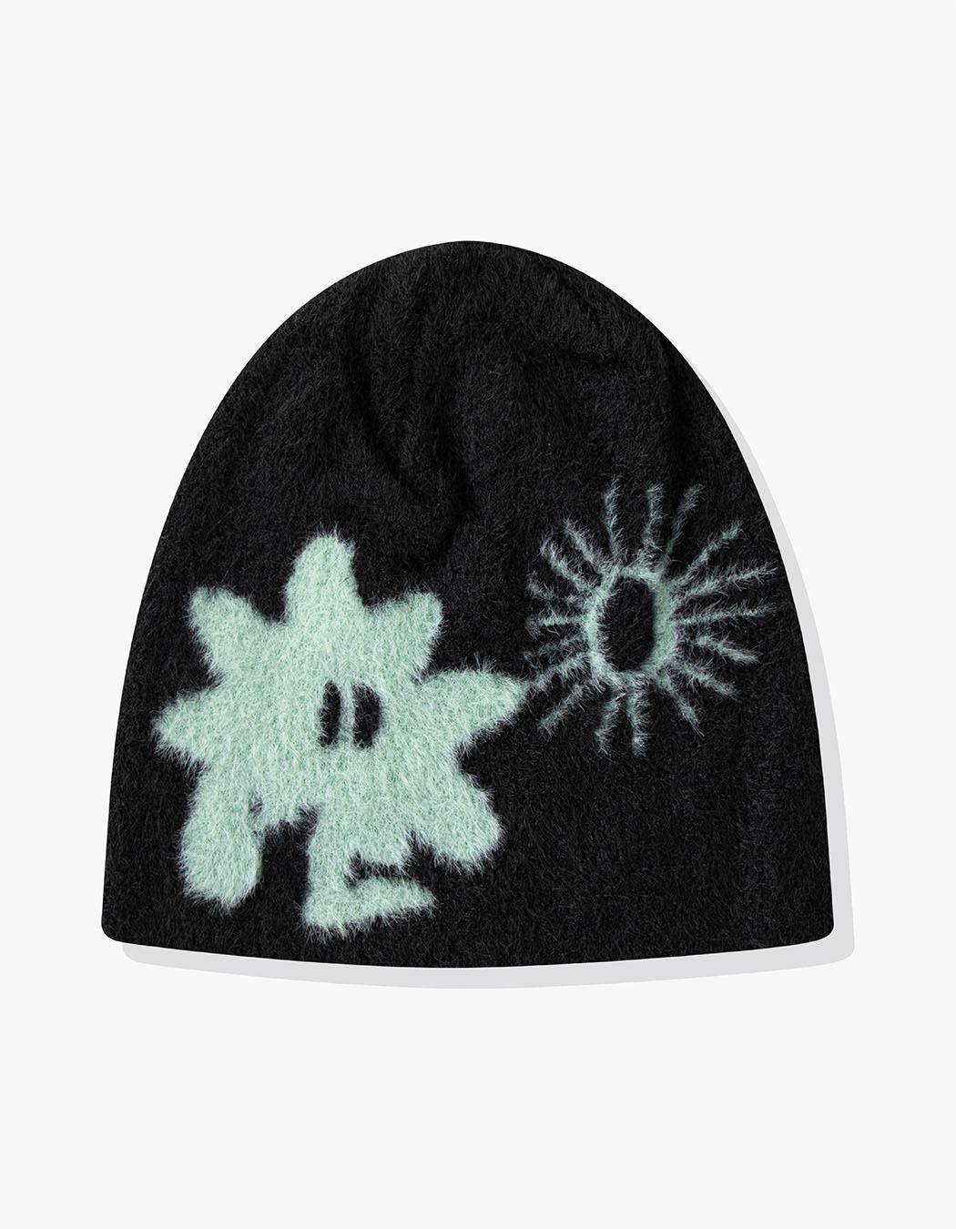 Cali Shaggy Beanie - Black