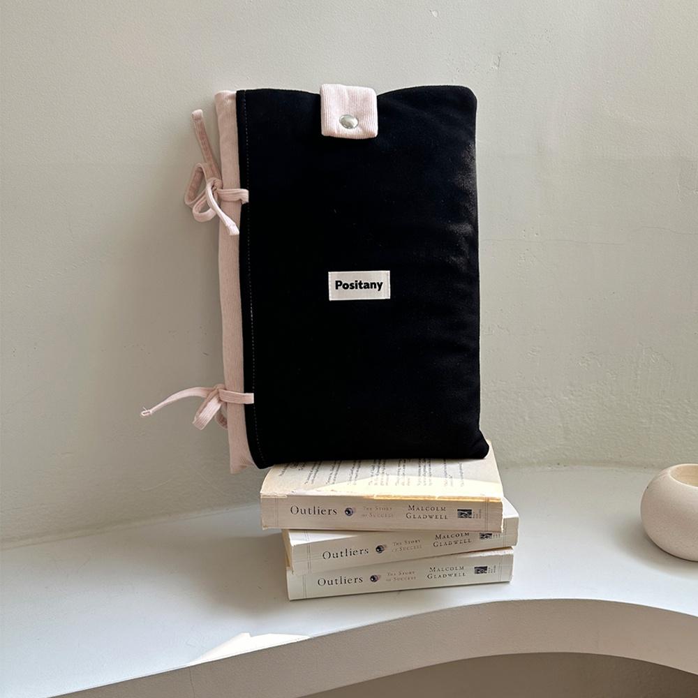 Snug ribbon pouch (BLACK PINK) 태블릿 노트북 파우치