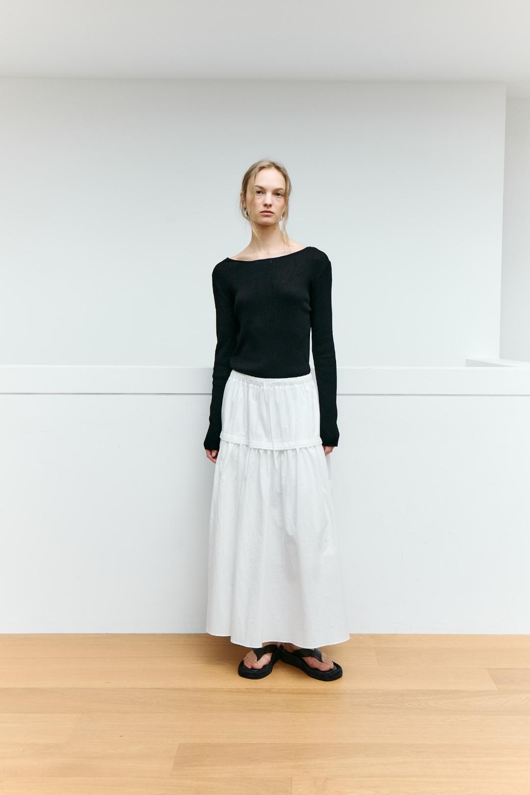 Frill Lace Long Skirt