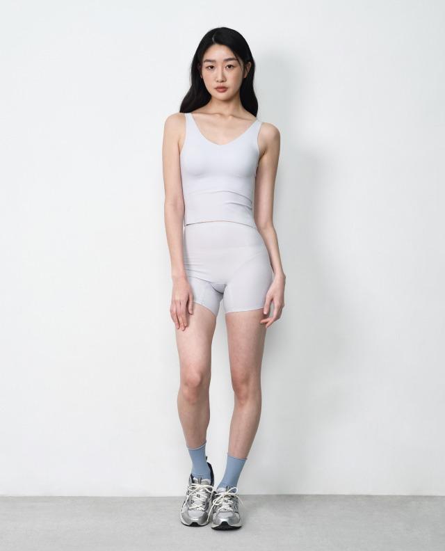 심리스 심플 노브라탑 + 드로즈 세트