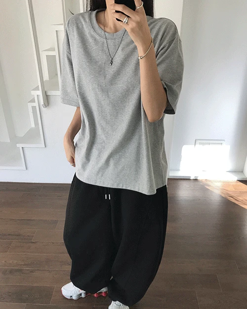 [unisex] 베이스 오버 티셔츠