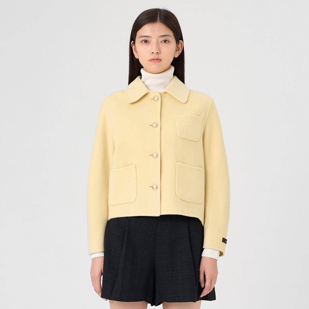 [케네스레이디] 싱글카라 패치포켓 핸드 울자켓 EHJKMK0200