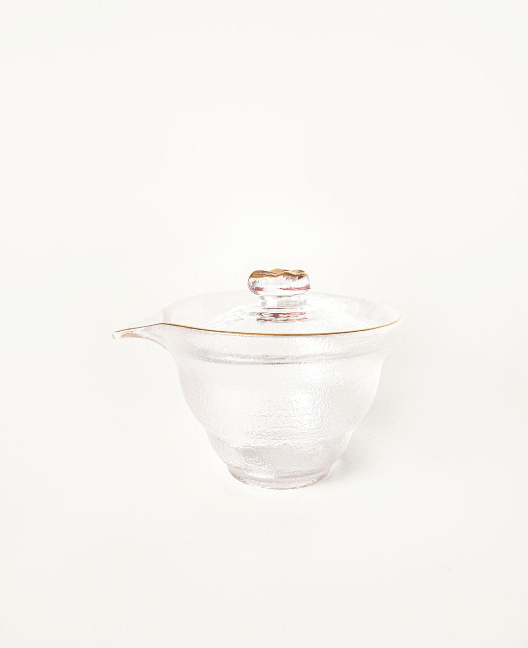 (Restock) Gold Rimmed Glass Easy Gaiwan