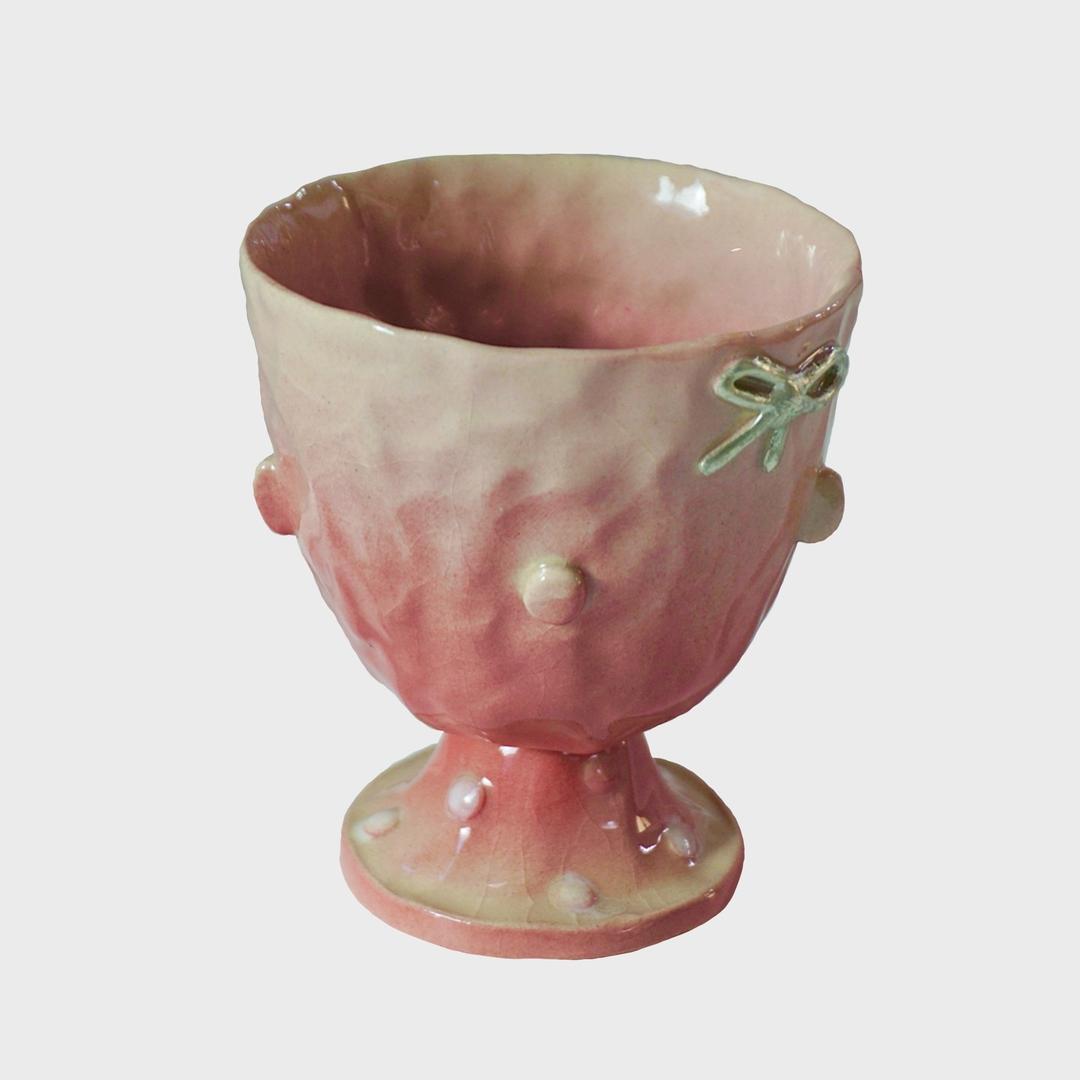 silver ribbon goblet