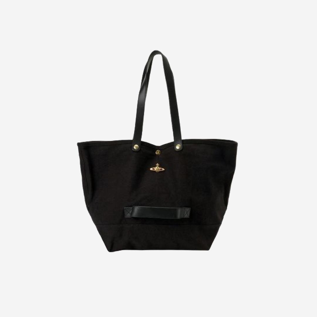 Vivienne Westwood Utility Shopper Tote Bag Black