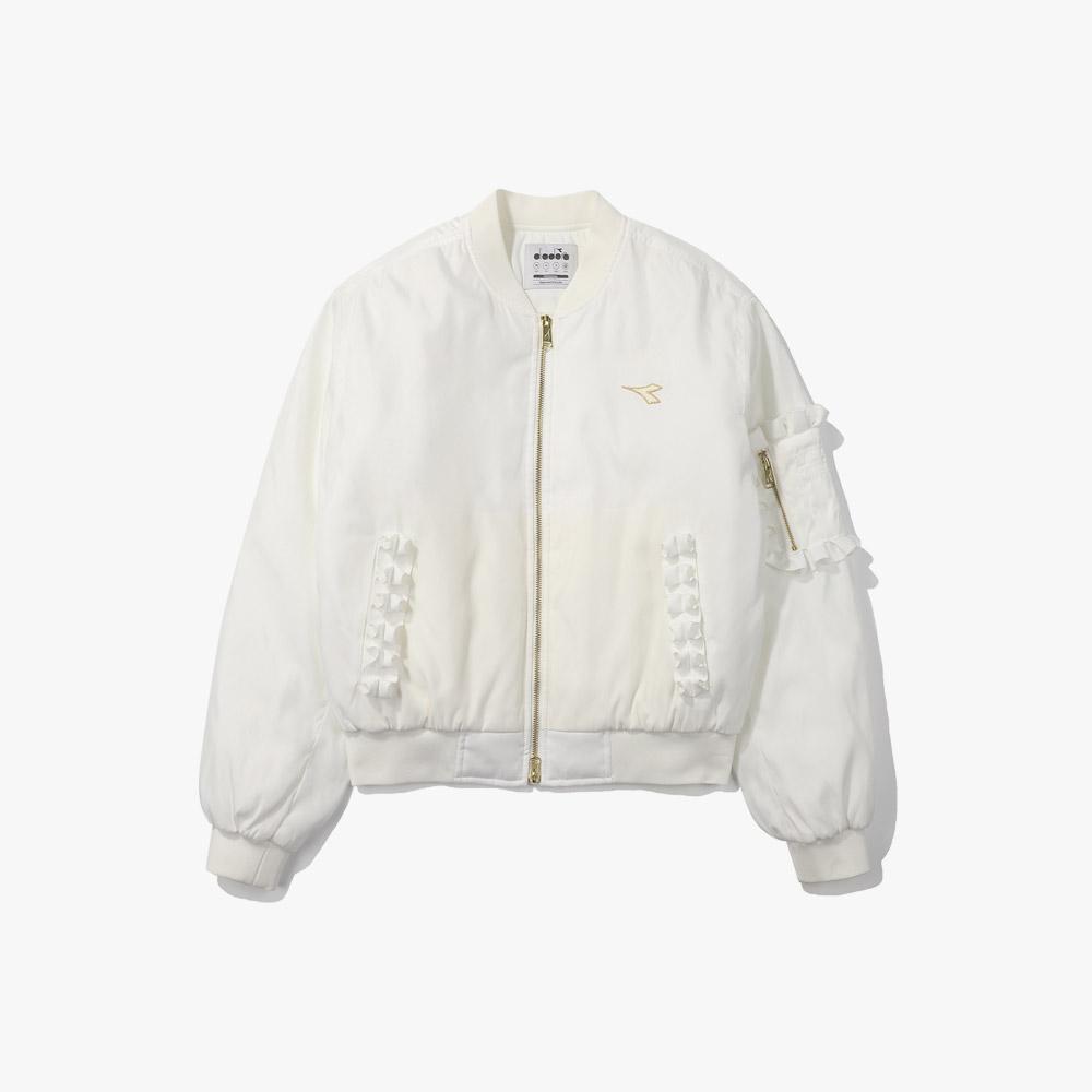 크로스코트 봄버자켓 우먼 OFF WHITE