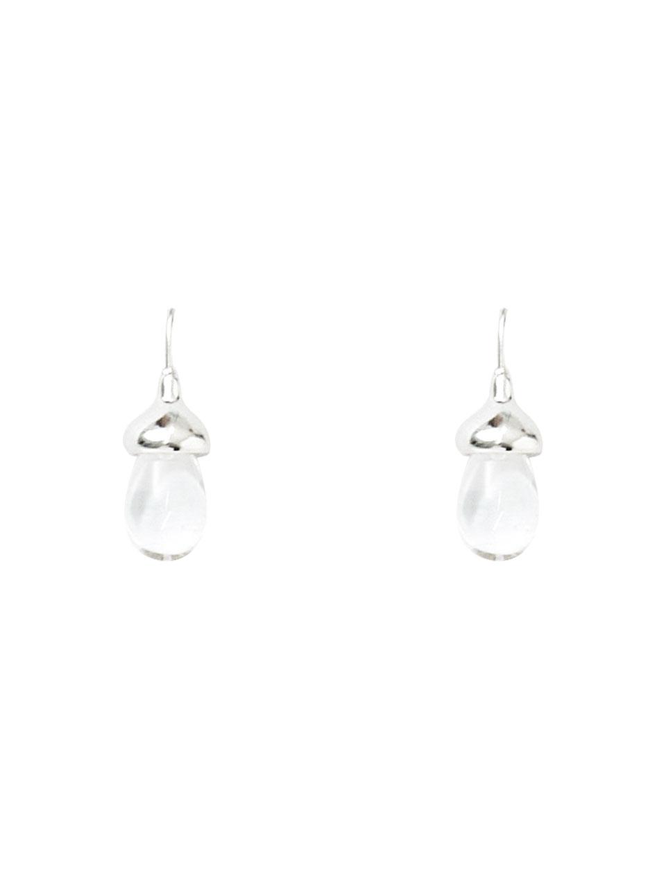 QUARTZ BELL DROP EARRINGS
