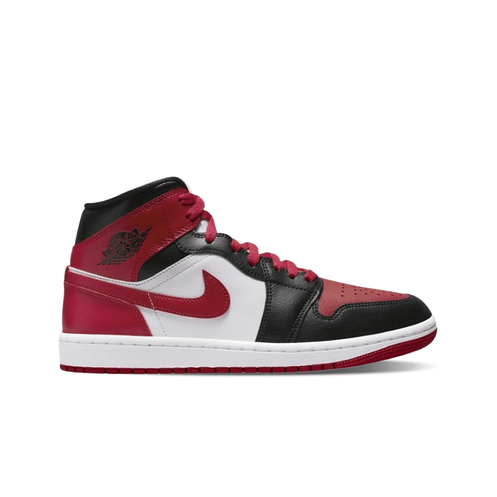 에어 조던 1 미드 블랙 앤 짐 레드 (W)