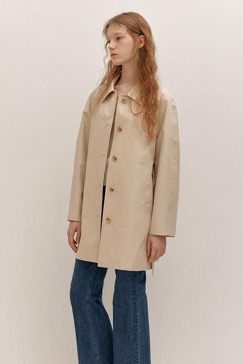COTTON HALF MAC COAT (BEIGE)