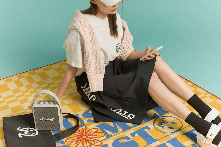 JWO JUST 스마일 피크닉 매트+파우치