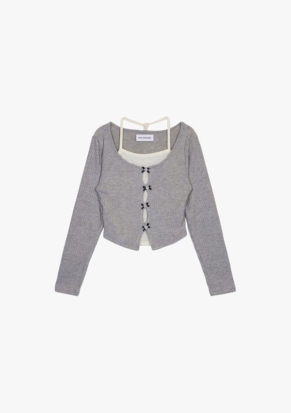 BALLET RIBBON TWIN SET_GREY