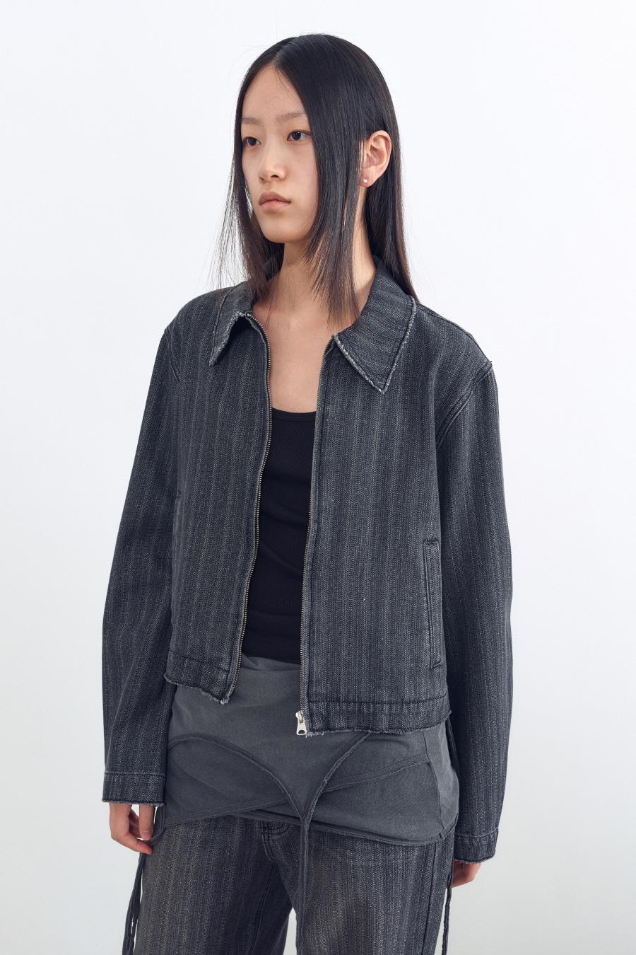 서페이스 슬럽 집업 자켓 DARK GREY