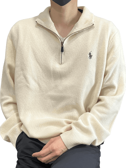 남성 캐시미어 하프집업 Men's Cashmere Half zip Sweater 3540 10001 0034