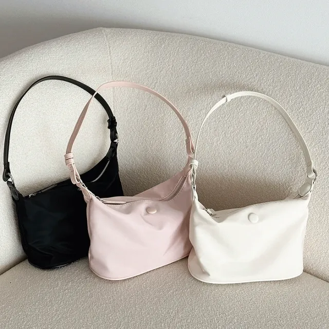 투유 나일론 미니 버튼 숄더백 & 크로스백