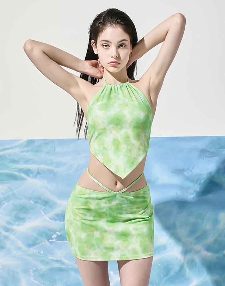 타이다이 스카프 비키니 3PCS