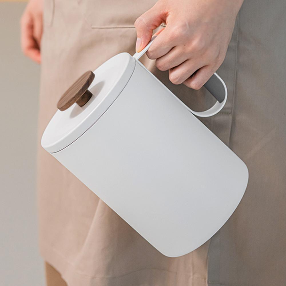 르메이드 착색없는 진공 음식물쓰레기통 스텐 가정용 2L