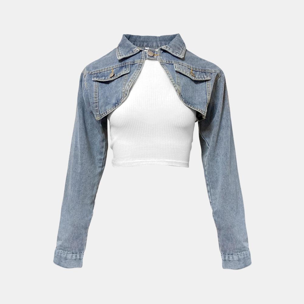 미드나잇 데님 나시 세트