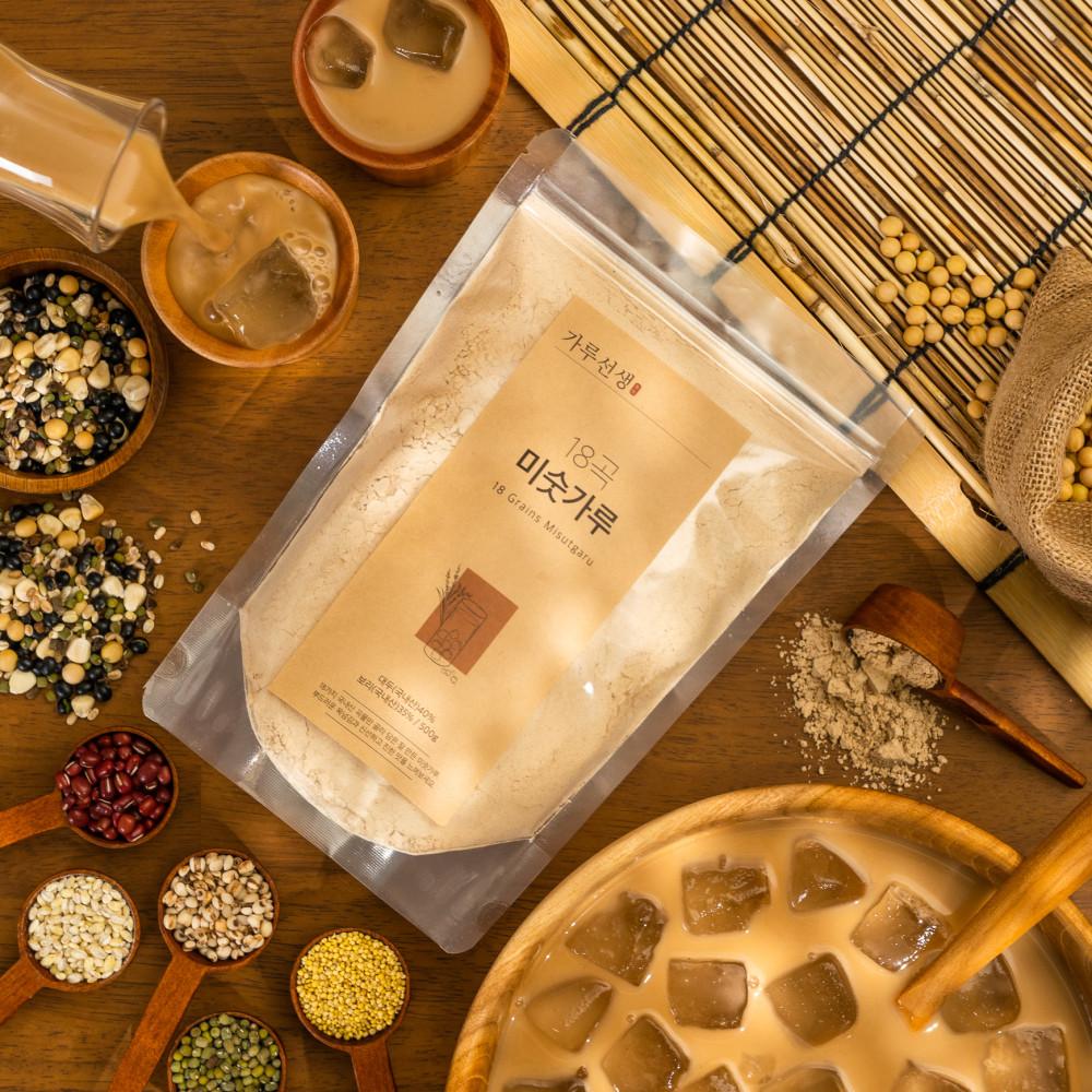 가루선생 18곡 미숫가루 500g 올 국내산 곡물로 만든 무첨가 오리지널 선식