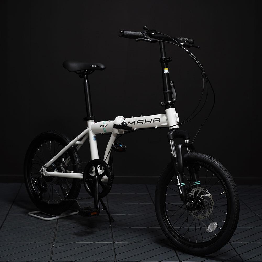 오투휠스 접이식자전거 마하 Q7 미니벨로 20인치 7단 반조립