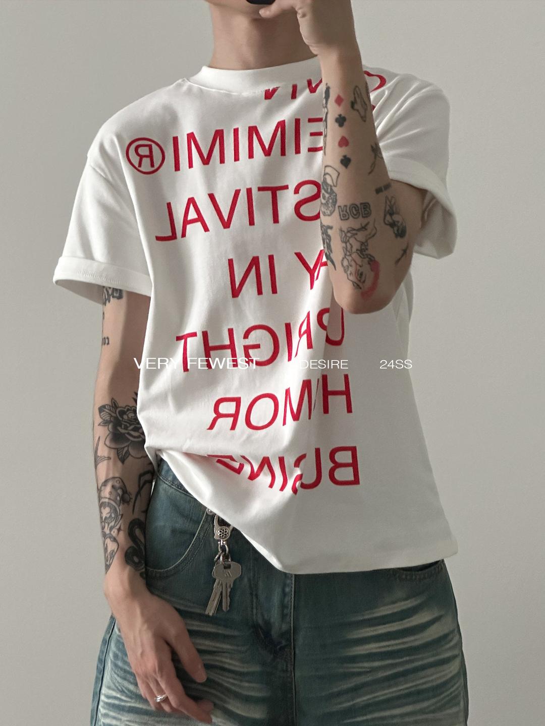 LOGO LETTER T-SHIRT VFDES4421