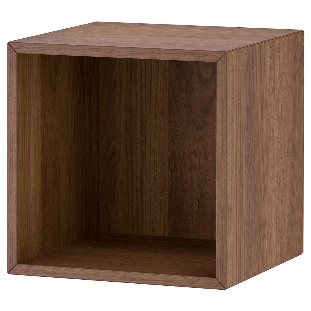 EKET 에케트 수납장 - 브라운 호두나무 무늬 35x35x35 cm