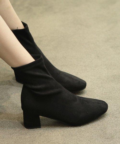 LJH1002 black ankle