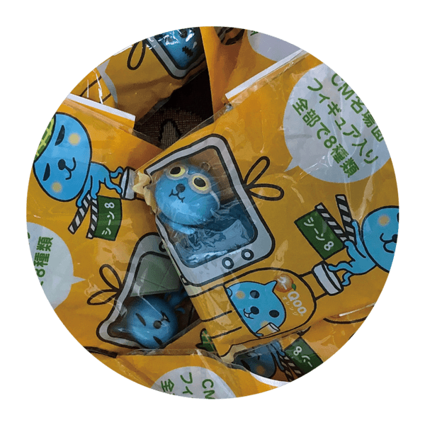 쿠우 랜덤 CM 속 쿠우 피규어