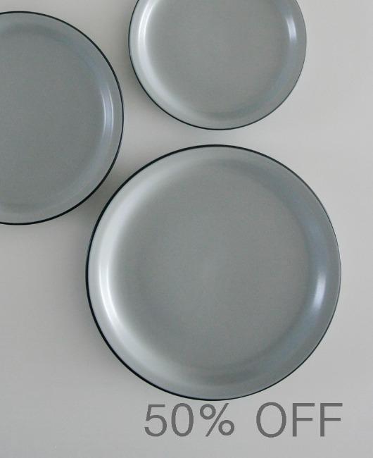 [일본도기할인전] 카네수즈 클라리스 플레이트 (사이즈 3종) 그레이