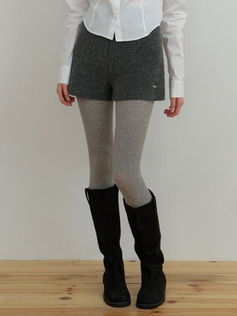 Shuu knit shorts (charcoal)