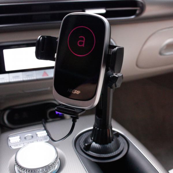 컵홀더 플러스 4종세트 에어그립4 M4 자동감지 차량용 핸드폰 무선 충전거치대 플립