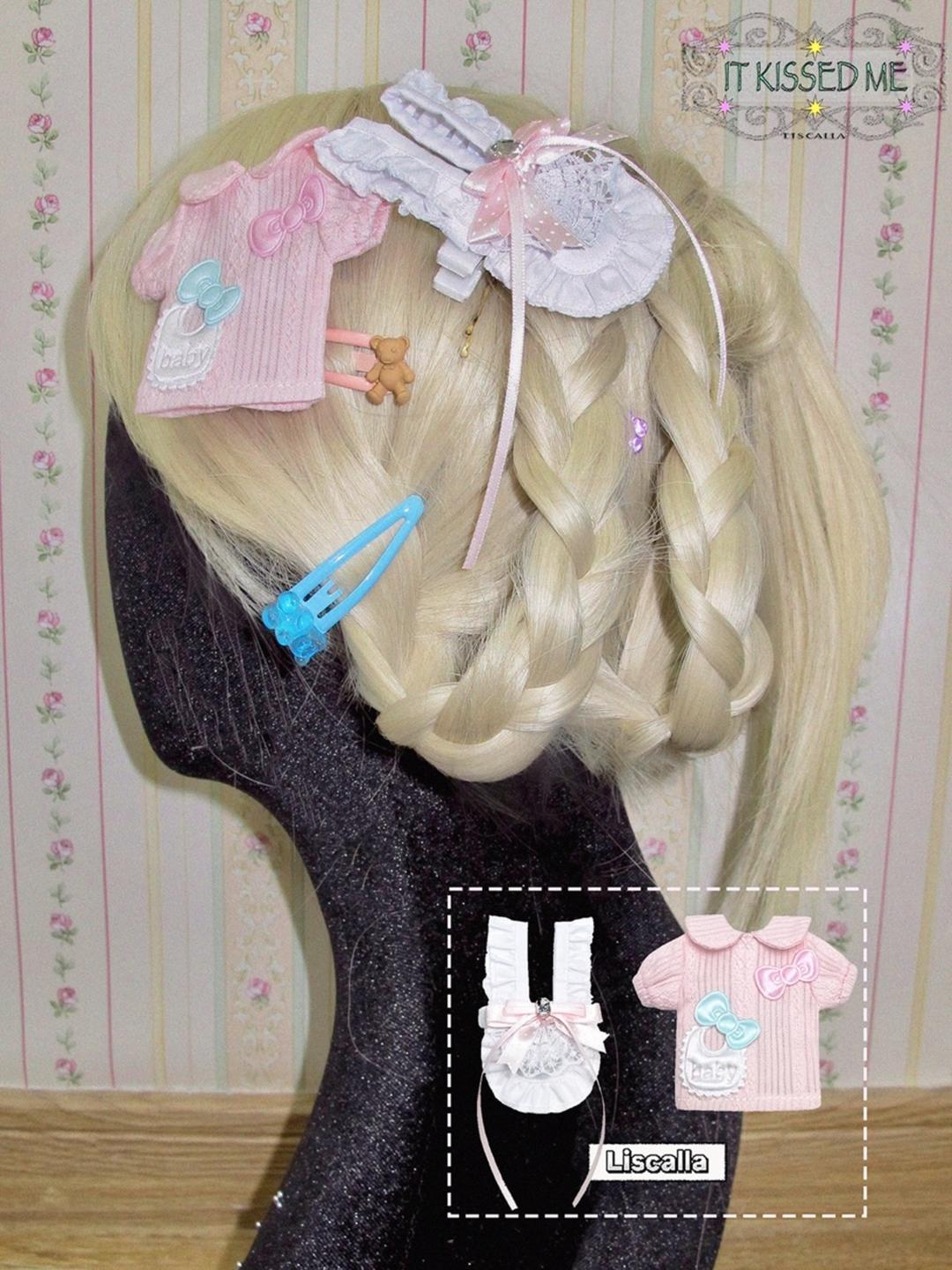 LIS CALLA Doll Apron Shirt Hairpin Set