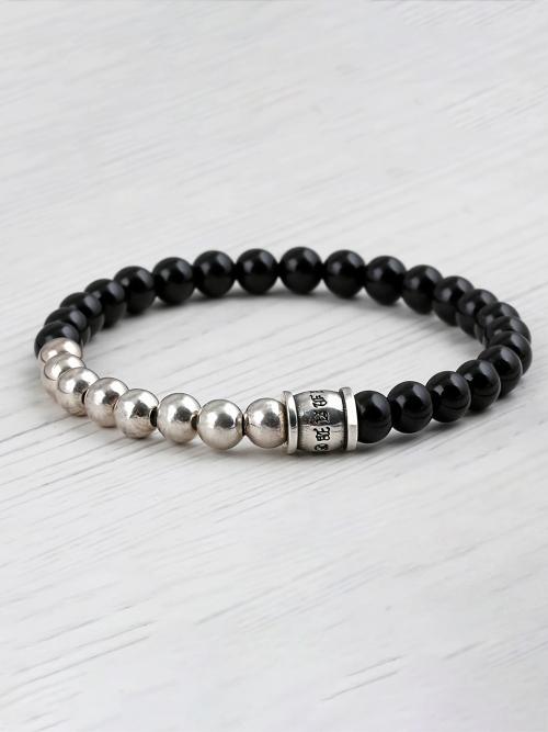 C22SVB-1012 핸드메이드 천연석 오닉스팔찌 6mm