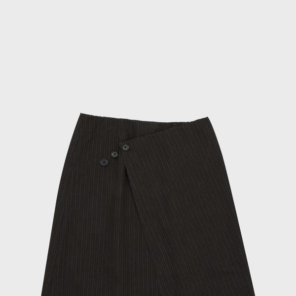 stripe wrap skirt