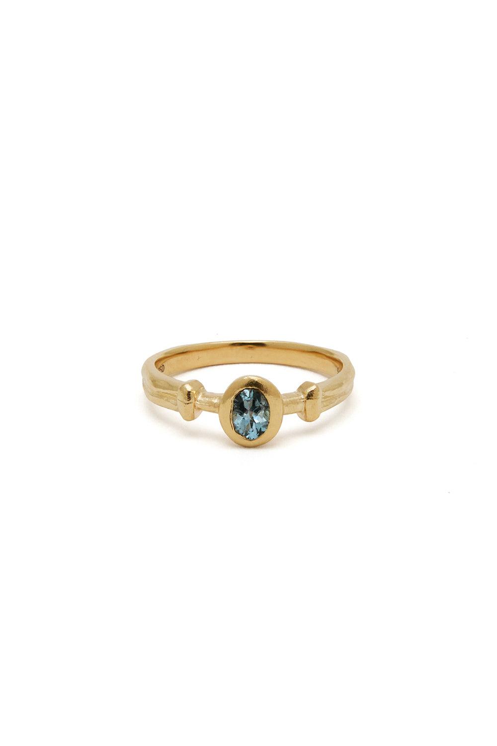 RENAISSANCE COLUMN AQUAMARINE RING