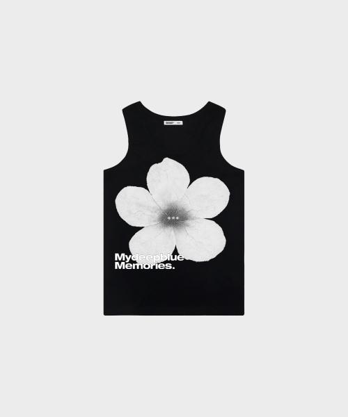 (W)WOMAN MM FLOWER SLEEVELESS #1 (BLACK)