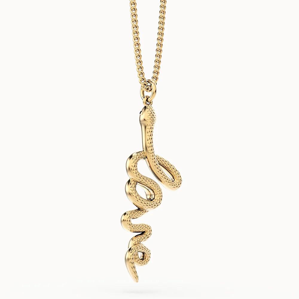 [CHOCLI] 초콜리 러브 스네이크 목걸이_18K Gold Plated