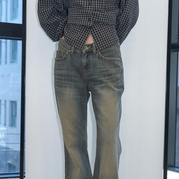 Vintage Tinted Bootcut Denim (Denim/3size)