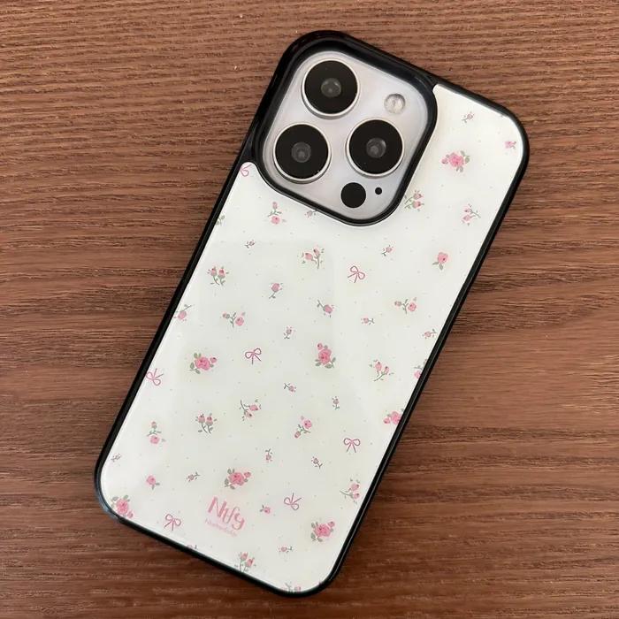 [+갤럭시] Mini Ribbon Flower 맥세이프 에폭시 케이스